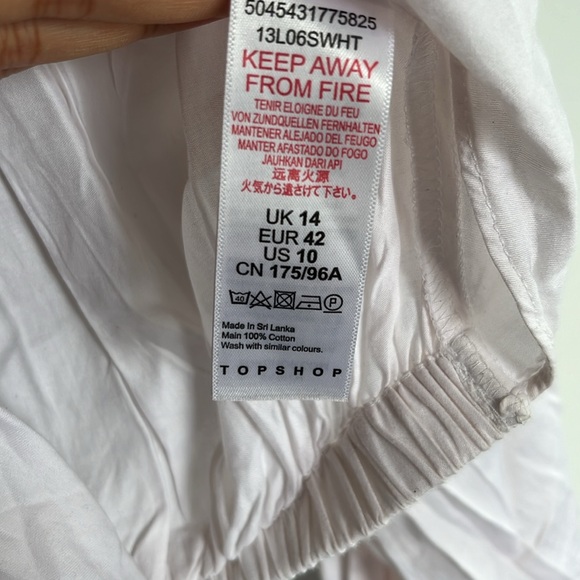 TOPSHOP White cotton shirt with knot - Picture 8 of 10